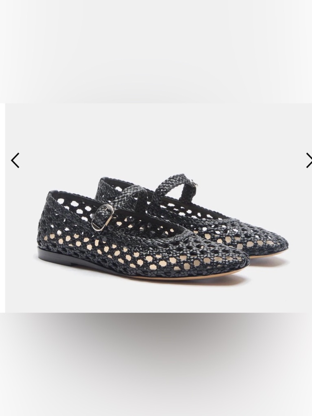 Le Monde Beryl MARY JANE
Black Woven Leather Flats